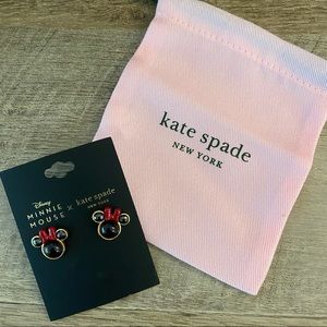 NWT Kate Spade x Minnie Mouse earrings